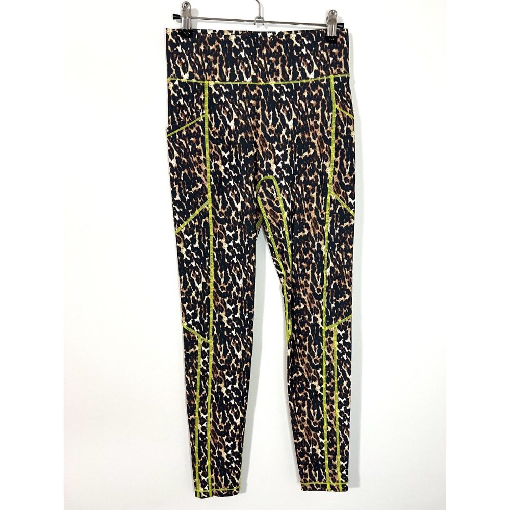 Revolve All Access Lime Green/Leopard Print Front… - image 2
